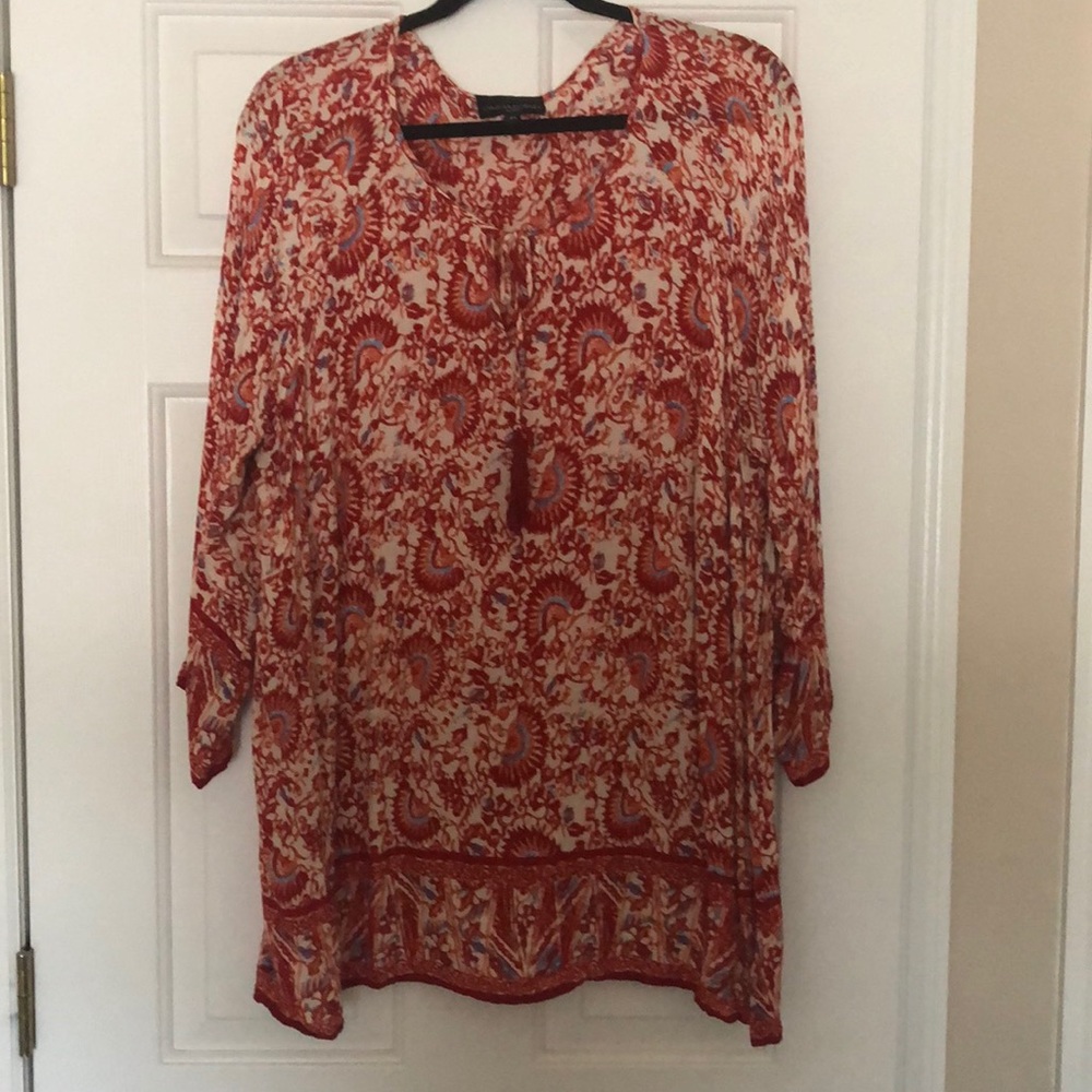Cynthia Rowley Bohemian Top Plus Size 2x